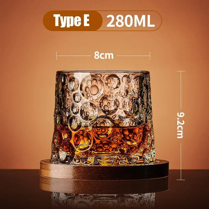 Gentleman's Spinning Crystal Whiskey Glass