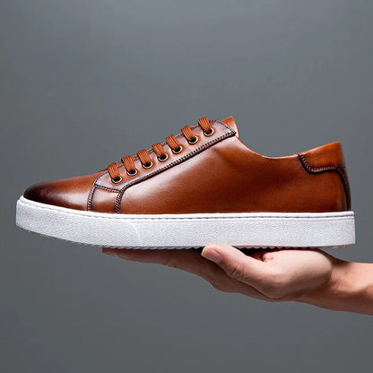 Martino" Leather Sneaker