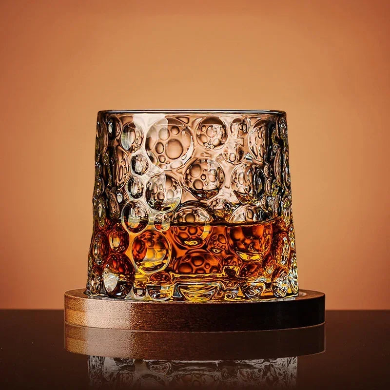 Gentleman's Spinning Crystal Whiskey Glass