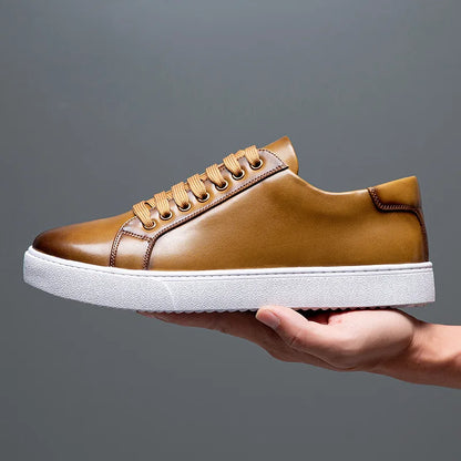 Martino" Leather Sneaker